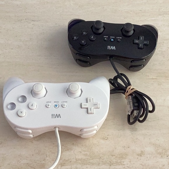 Nintendo Wii Classic Controller Pro Official OEM Original Lot Of 2 Controllers - Picture 6 of 7